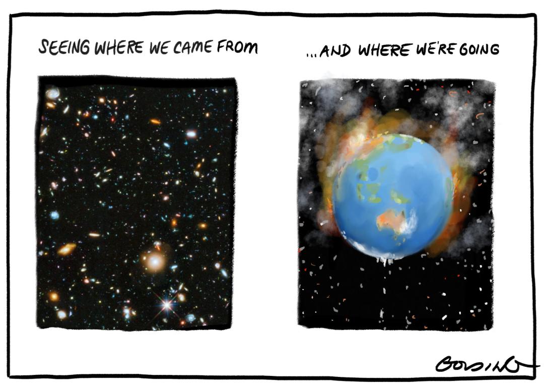 Cartoon called A Glimpse by Matt Golding