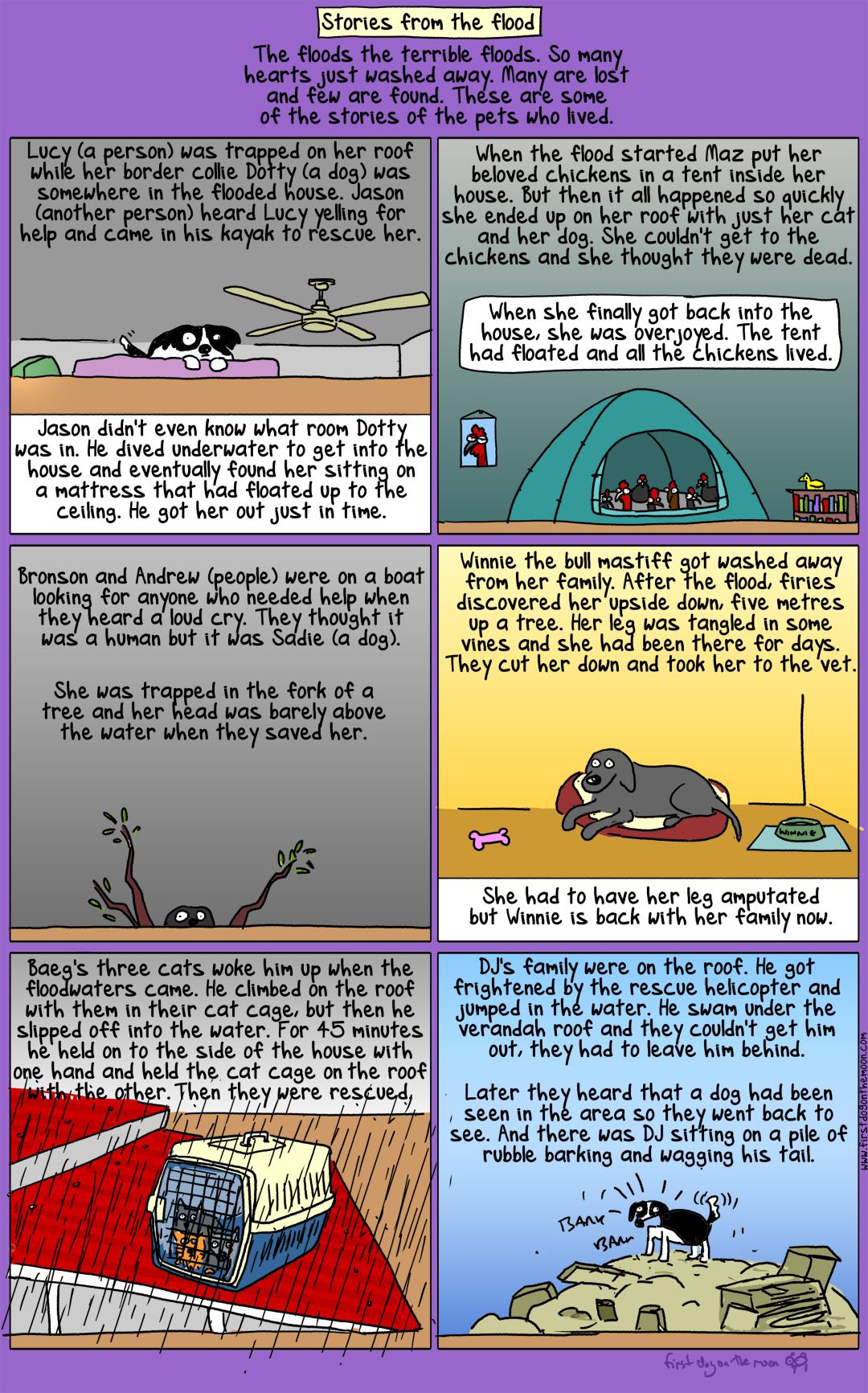 Cartoon called Stories of the Flood by First Dog on the Moon