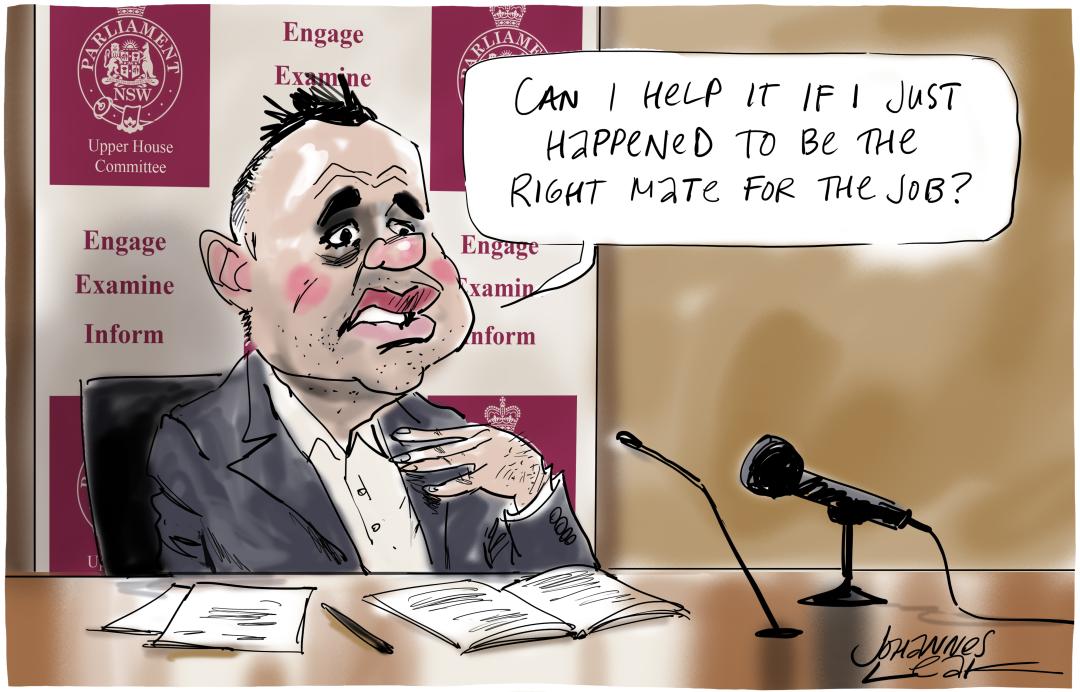 Cartoon called The Right Mate by Johannes Leak