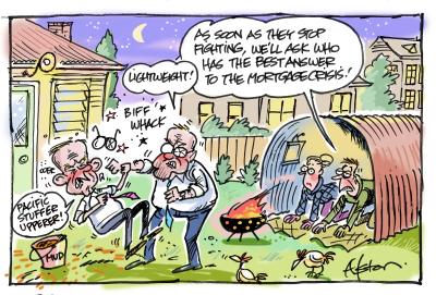 cartoon called Mortgage Mud by Dean Alston