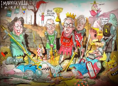Cartoon of The Marrickville Miracle by David Rowe