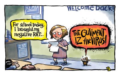 cartoon called Negative Rat by Chris Downes