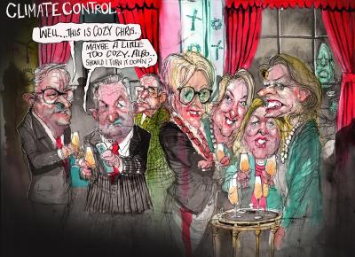 Cartoon called Climate Control by David Rowe