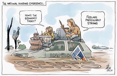 Cartoon called National Housing Emergency by David Pope