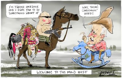 Cartoon called Welcome to the Mild West