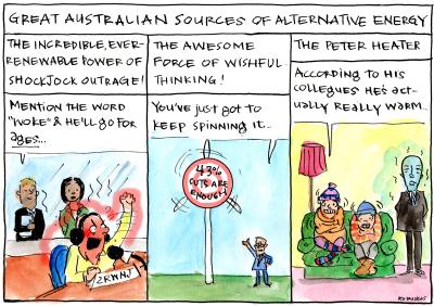 Cartoon called Power Politics by Fiona Katauskas