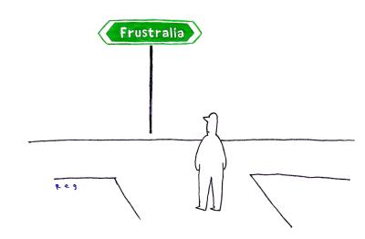 Cartoon called Frustralia by Reg Lynch