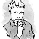 Cartoon of cartoonist Oslo Davis